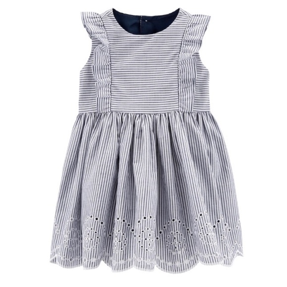 Carter's Other - NEW! Carter’s Baby Girl’s Stripe Eyelet Dress